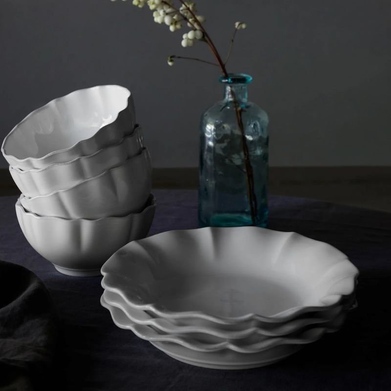 Rosa Pasta Ind Bowl | White