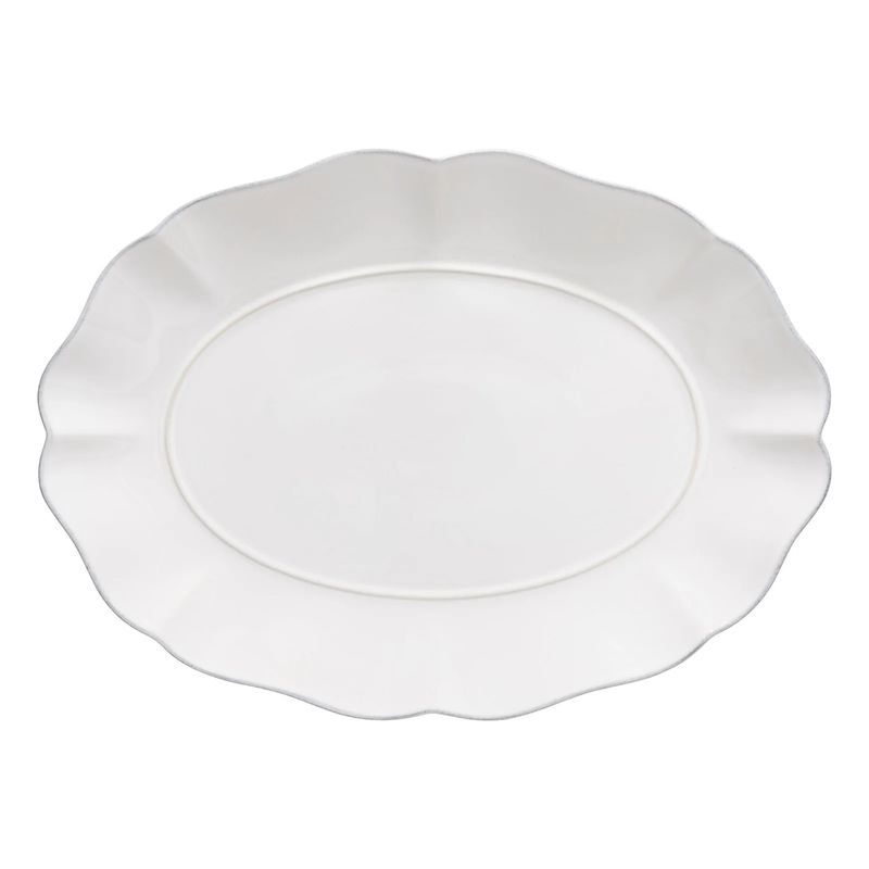 Rosa Oval Platter 16" | White