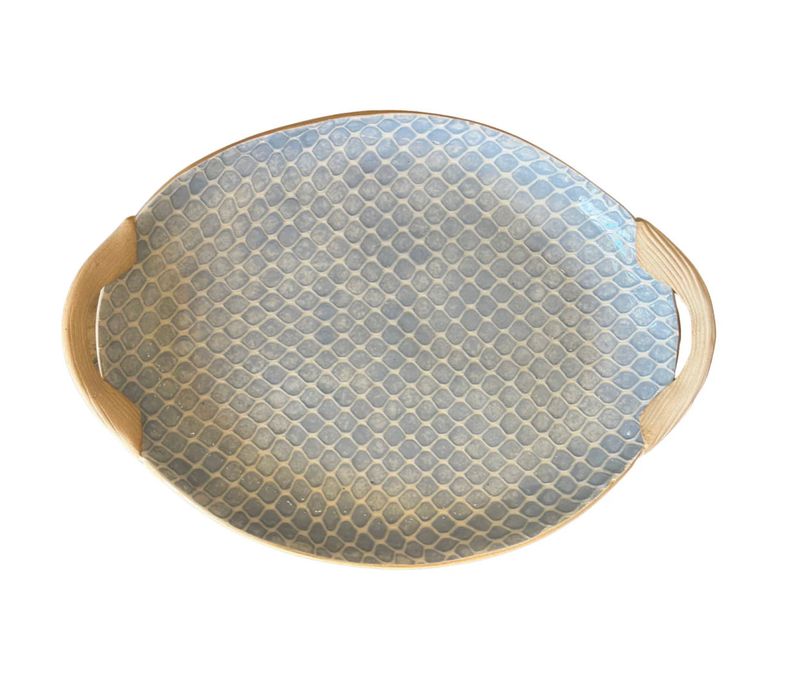 Small Oval Platter with Handles Taj | Opal