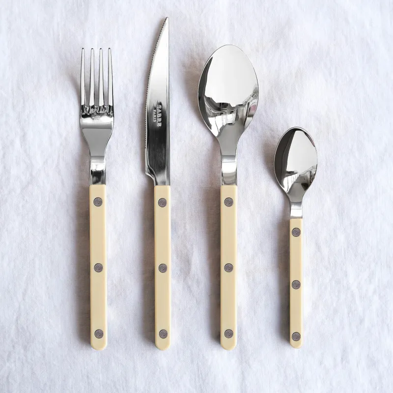 Bistrot  5-Piece Place Setting | Shiny Solid Ivory