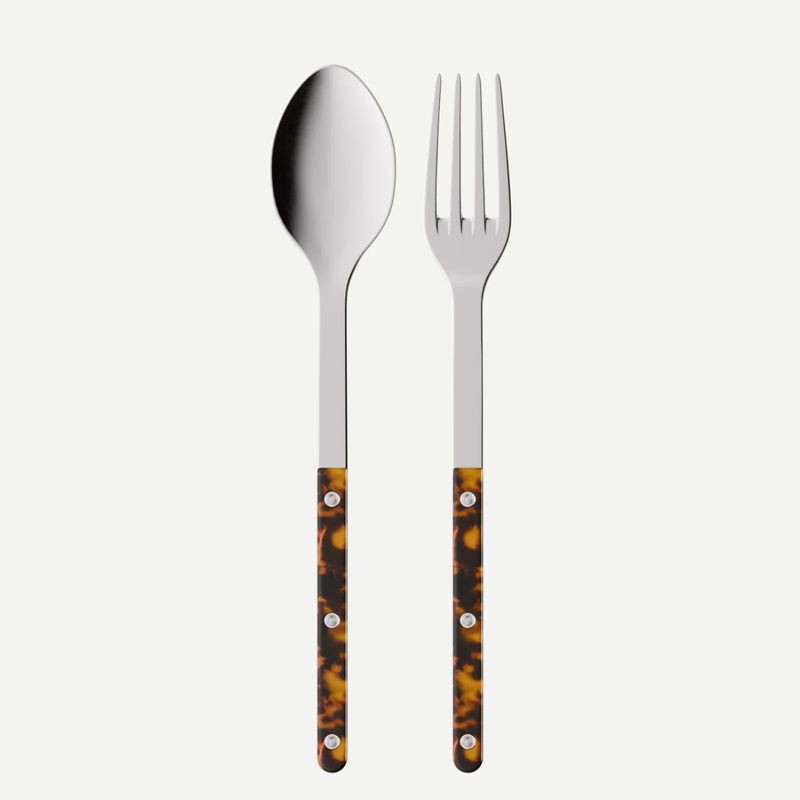 Bistrot Tortoise | Serving Set | Shiny Faux Tortoise