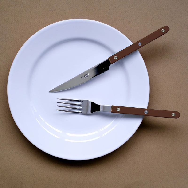 Bistrot Dinner Fork | Shiny Solid Chocolate