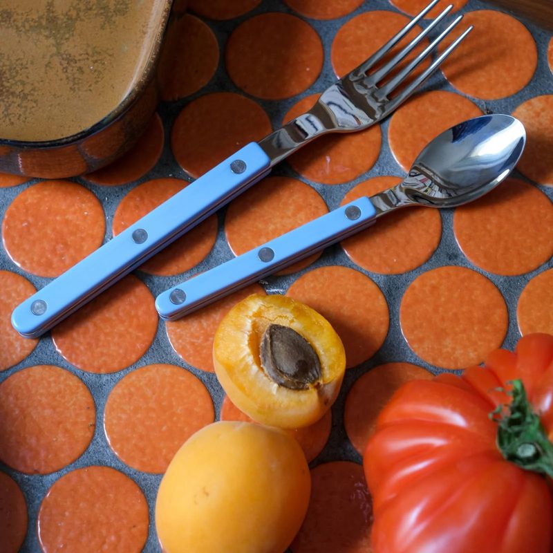Bistrot Dinner Fork | Shiny Solid Pastel Blue