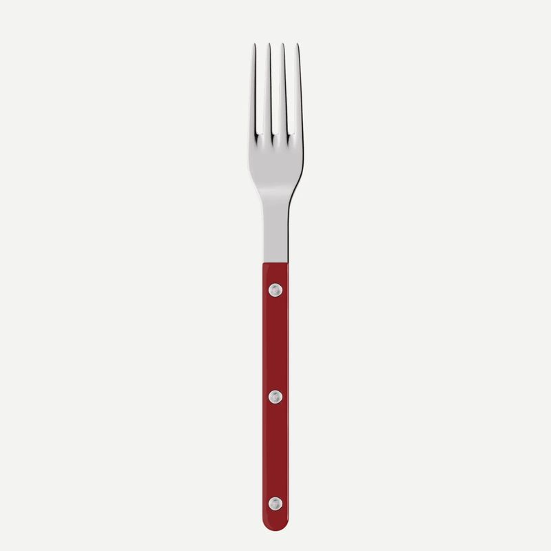 Bistrot Dinner Fork | Shiny Solid Burgundy