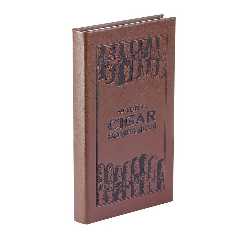 Cigar Companion Brown Leather Book