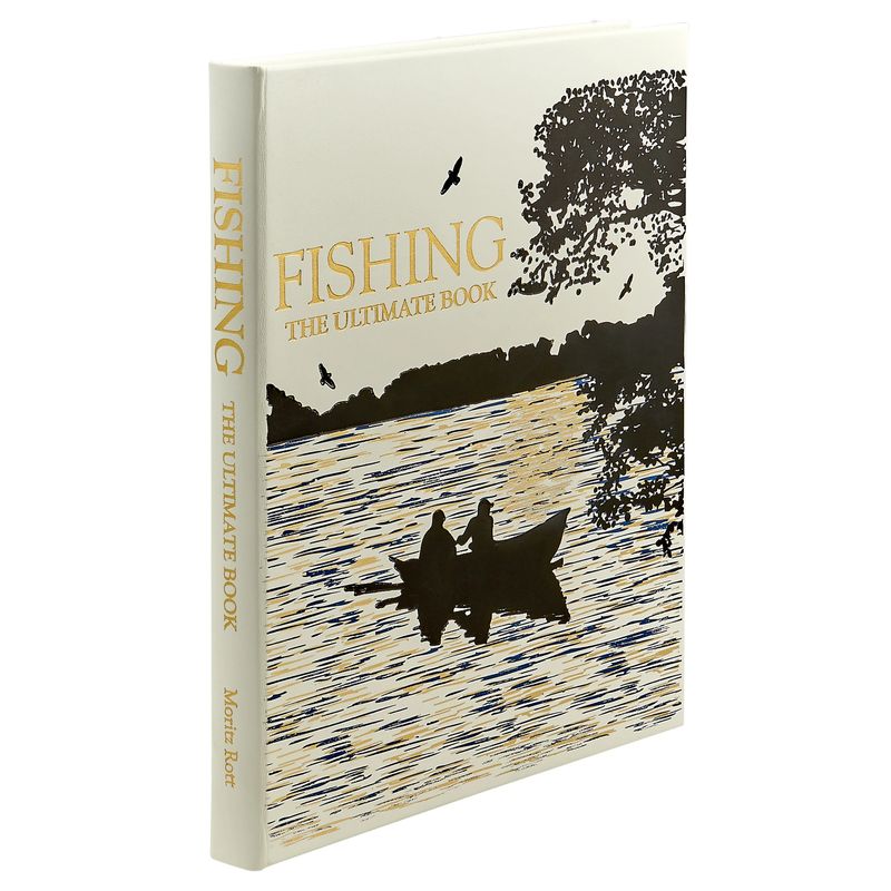 FISHING: THE ULTIMATE BOOK Ivory Leather Book