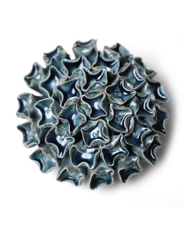 Ceramic Flower | Medium Teal 12