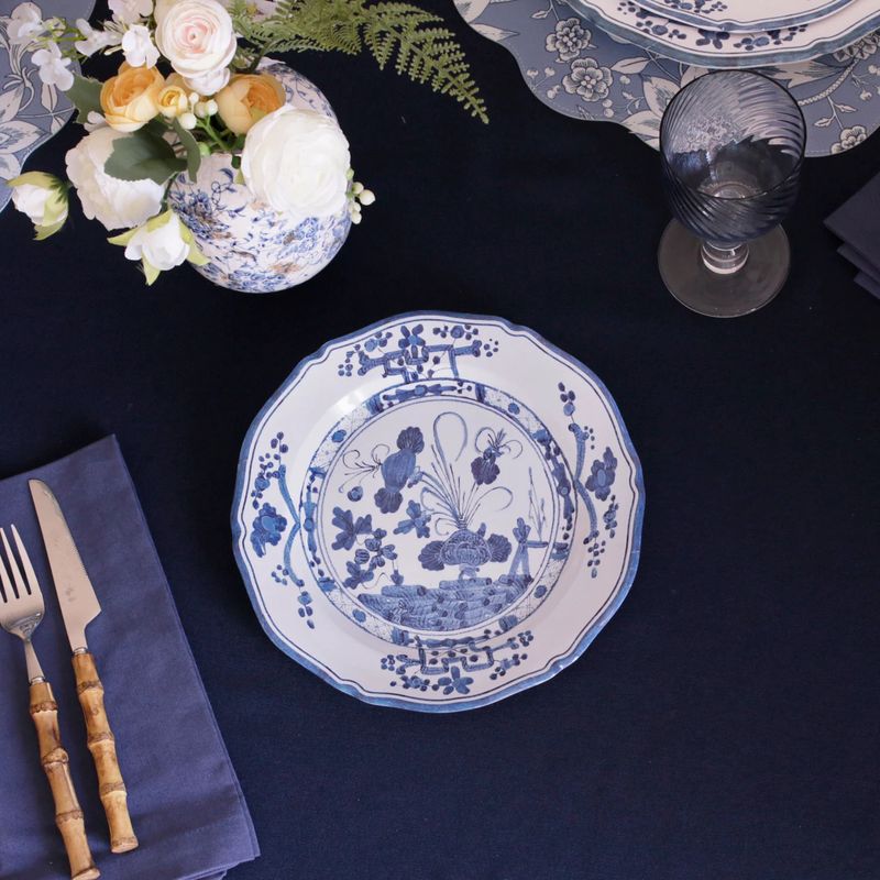 Vida Faenza 9" Melamine Salad Plates | Blue | Set of 4