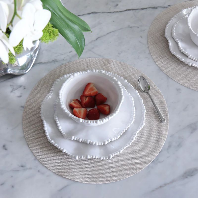 Vida Round Woven Placemats Natural | Set of 4