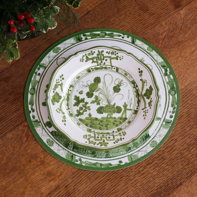 Vida Faenza 11" Melamine Dinner Plate | Green | Set of 4