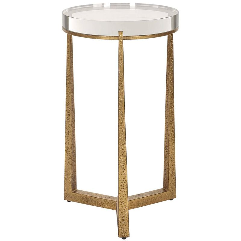 MIDAS ROUND ACCENT TABLE, GOLD