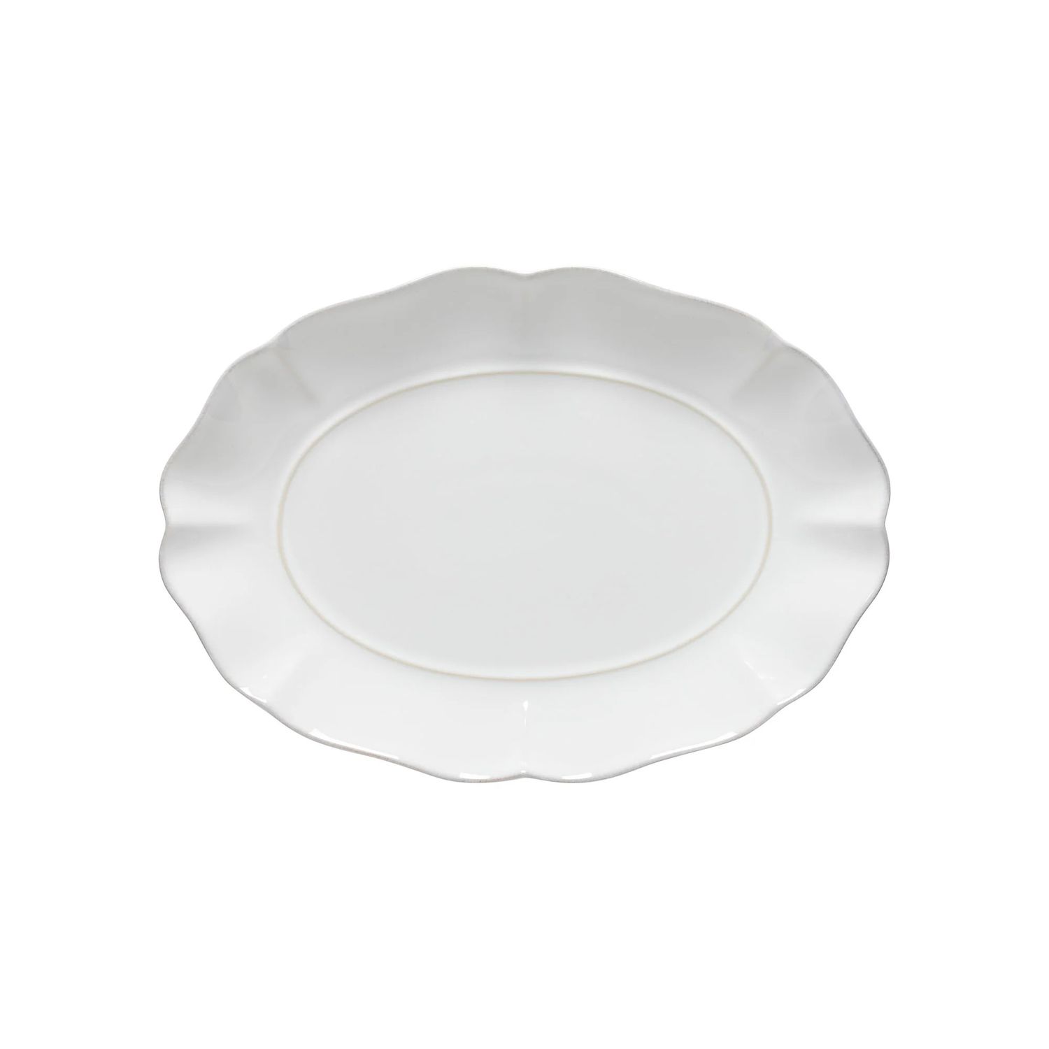 Rosa Oval Platter SMALL 12" | White
