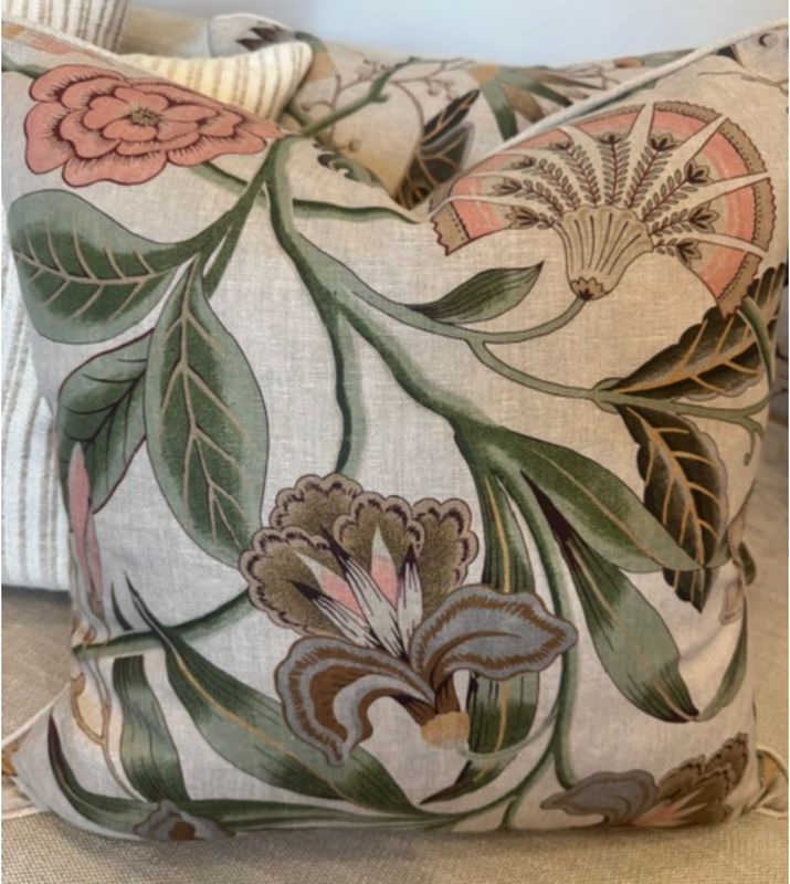 Anna French Floral Custom Pillow | 22x22