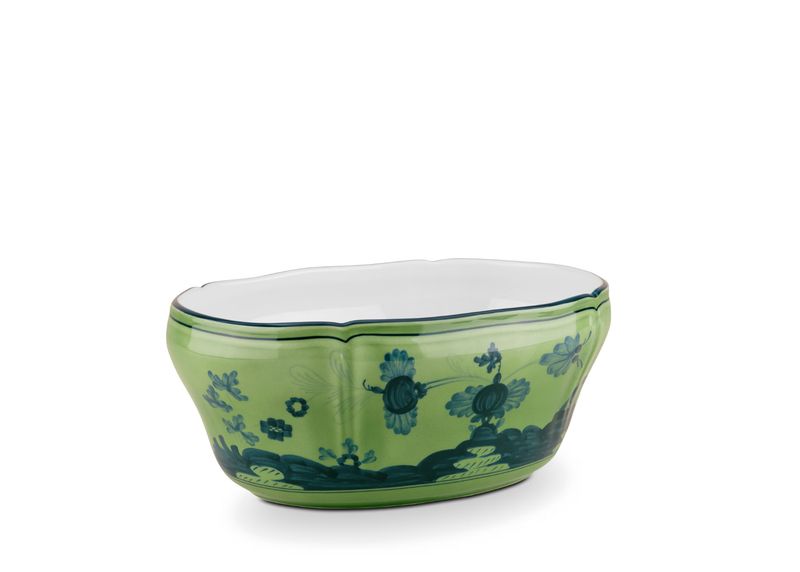 Ginori 1735 Oriente Italiano | Malachite | Oval Salad Bowl