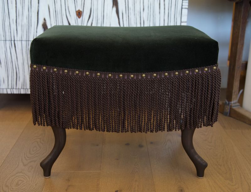 Grotto Fringed Ottoman