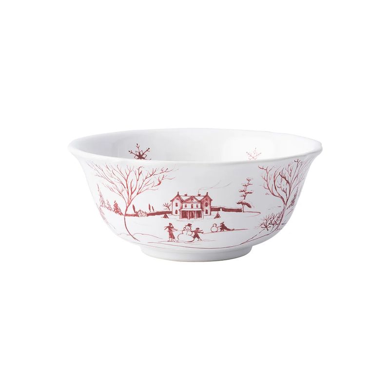 Country Estate Winter Frolic Cereal Bowl | Ruby