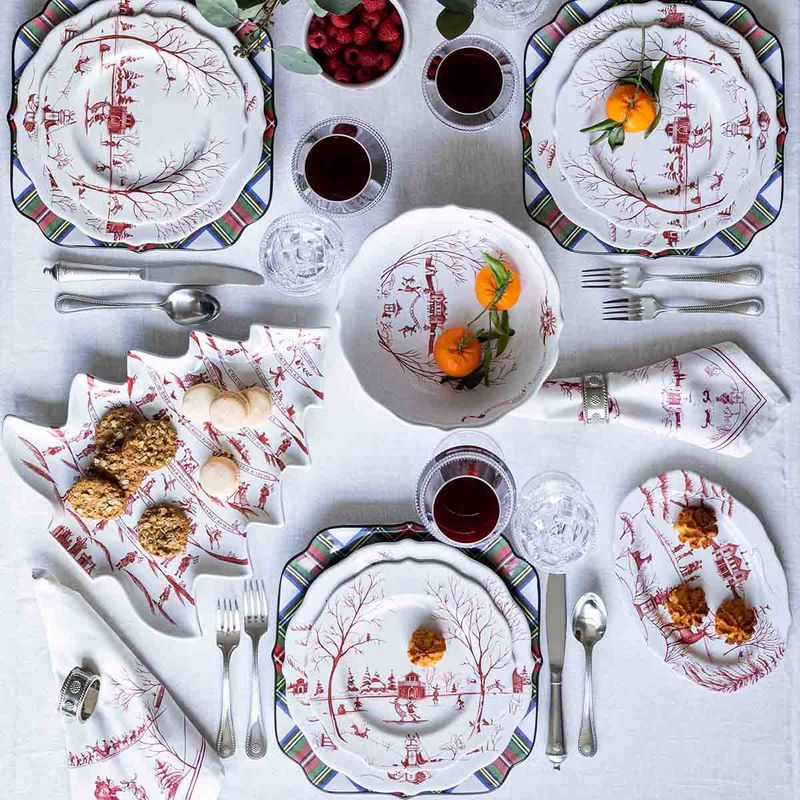 Country Estate Winter Frolic Dinner Plate | Ruby