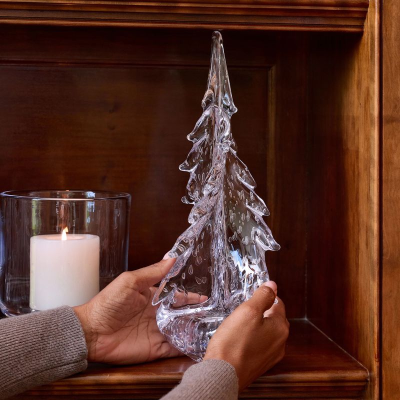 Simon Pearce BUBBLE TWIST Evergreen Tree | 14"