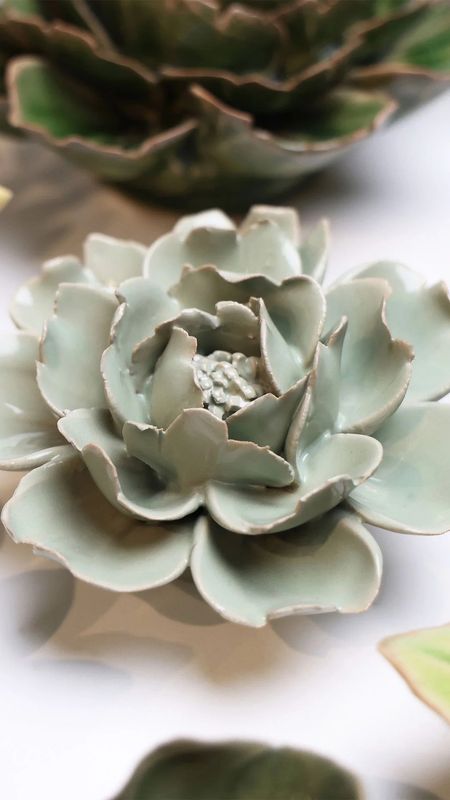 Ceramic Flower | Pistachio Green Rose