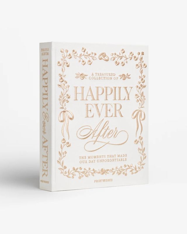 EMBROIDERED PHOTO ALBUM - HAPPILY EVER AFTER