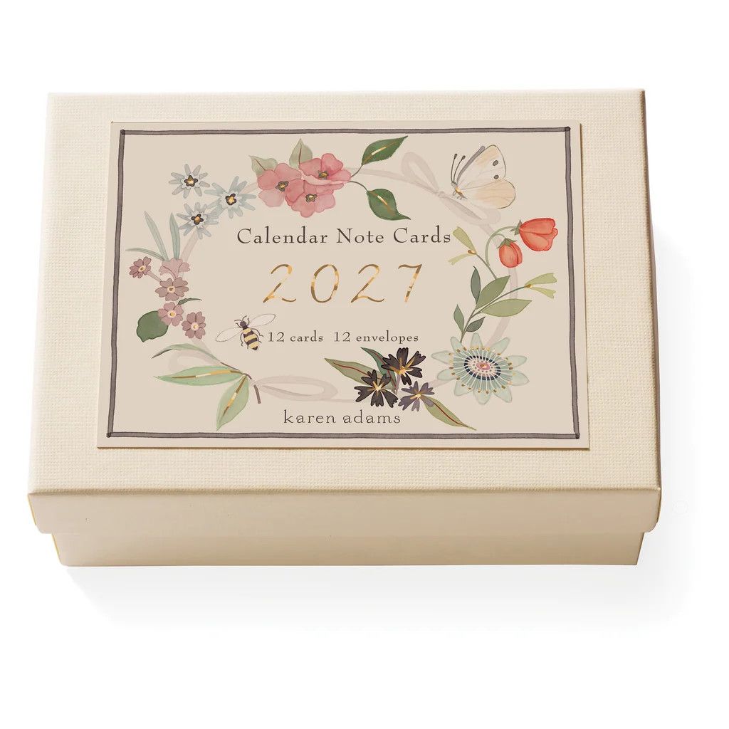 Calendar 2027 Note Card Box