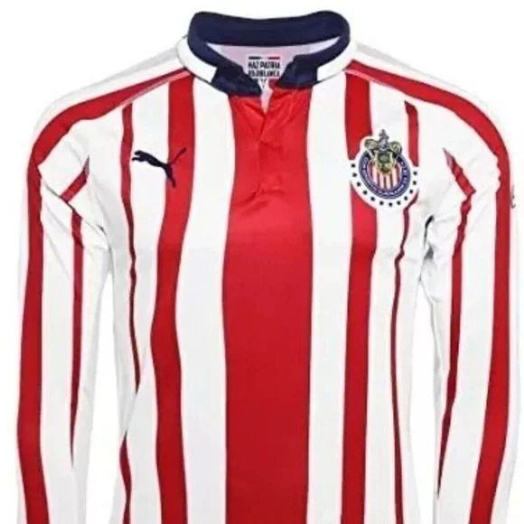 Official Puma Chivas Home Shirt Long Sleeve / Larga Manga Jersey 2018/2019 (Authentic)
