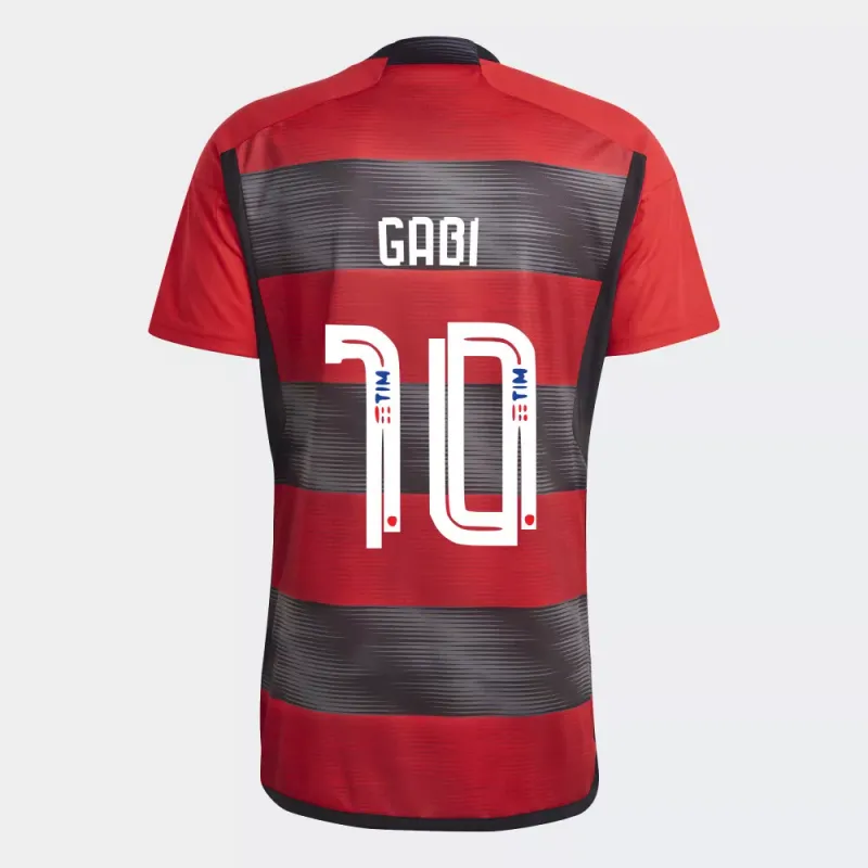 Official Flamengo Home Gabi 10 w/ Sponsors Jersey Shirt Official 2023/24