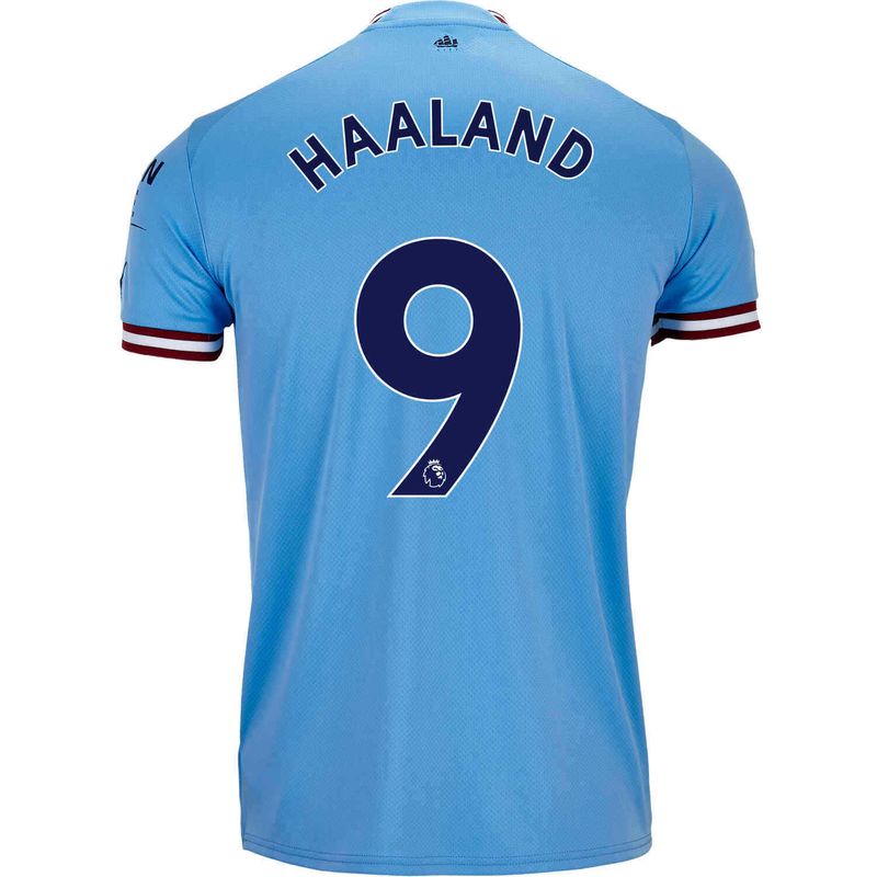 Official Puma Men’s Erling Haaland #9 Manchester City Home Jersey – 2022/2023