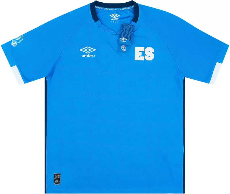 Official Umbro El Salvador Home Men&#39;s Soccer Jersey- 2021/22