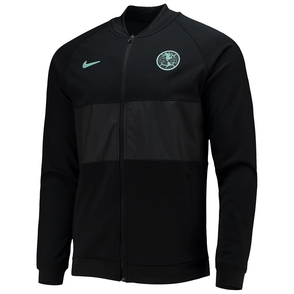 Men&#39;s Nike Black Club America I96 Woven Anthem Raglan Full-Zip Jacket - Large