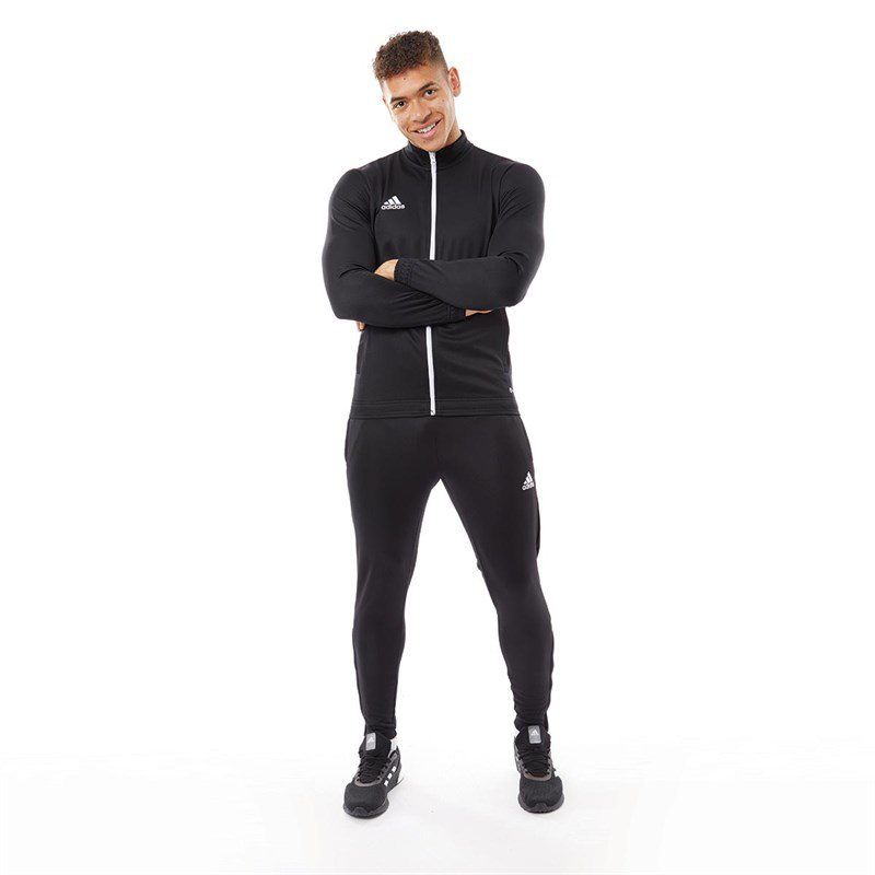Adidas Mens Entrada 22 Poly Training Jacket Black/​White