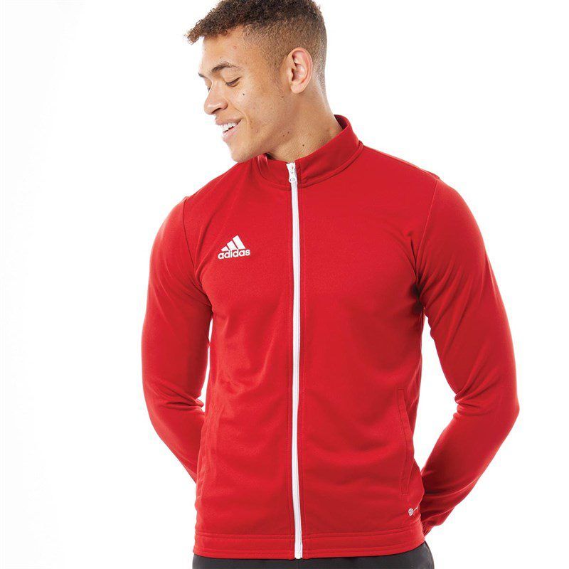 Adidas Mens Entrada 22 Poly Training Jacket Team Power Red