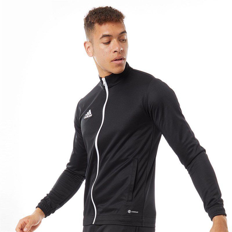 Adidas Mens Entrada 22 Poly Training Jacket Black/​White
