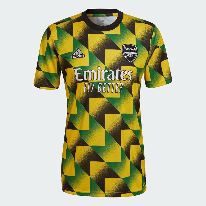 Official Adidas Arsenal Pre Match Jamaica Jersey (Authentic)