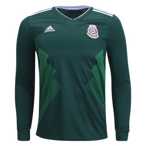 Official Adidas Mexico Long Sleeve Home Jersey 2018