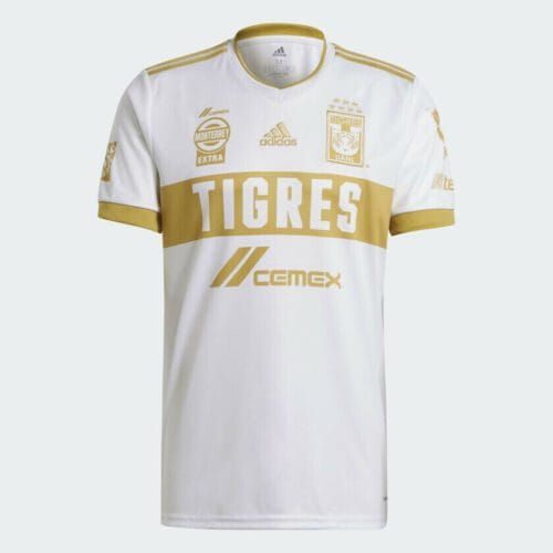 Official Adidas Tigres UANL Third Jersey 20/21 (White/Gold)