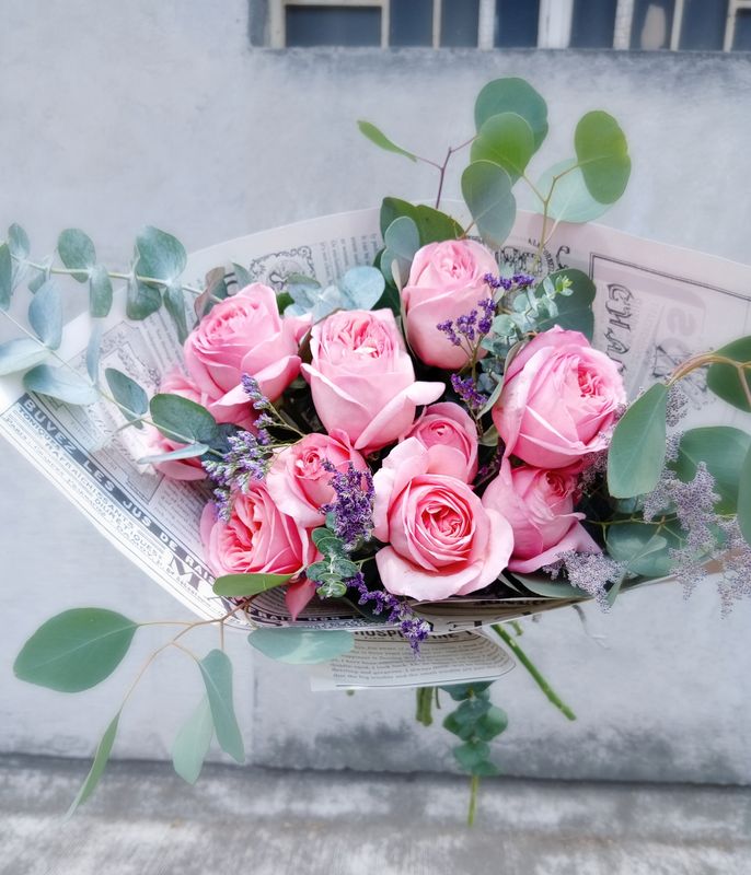 Ramo Rosa de Té grande