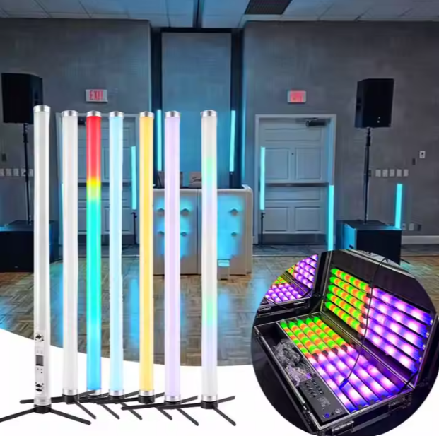IP65 40W RGBW LED Tube Stage Lights Wireless DMX512 Remote Control