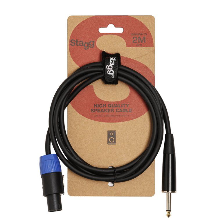 Speaker cable, SPK/jack, 2 m (6&#39;)