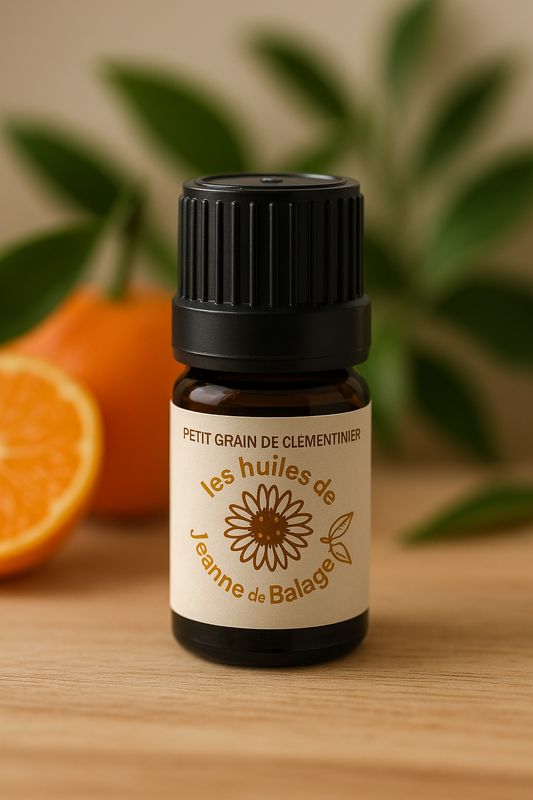 Huile essentielle de petit grain de clémentinier citrus clémentina