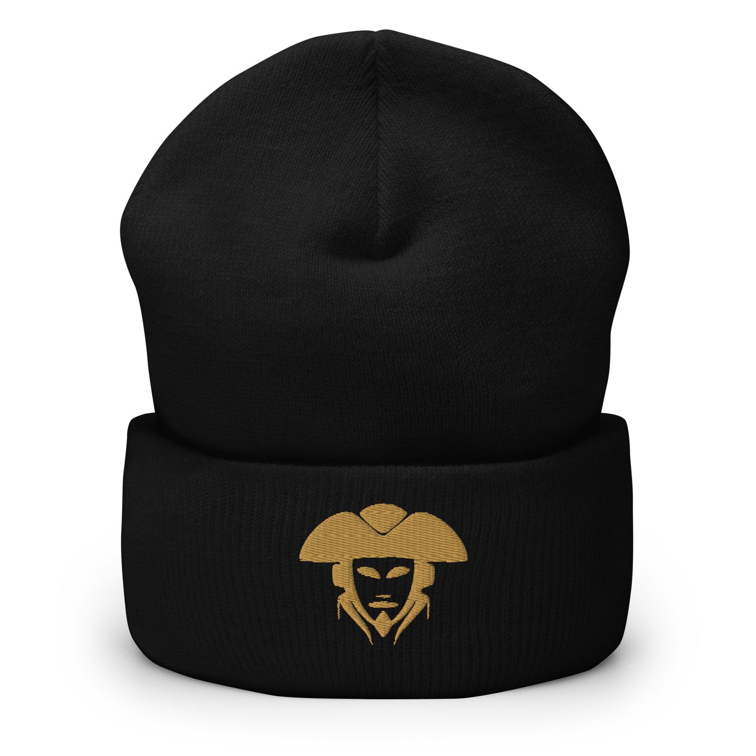Cuffed Beanie - Gold stitched SST R-Hadron logo.