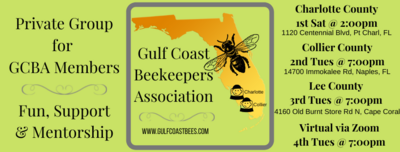 Gulf Coast Beekeepers Association | Annual Membership w optional Florida State Beekeeper Association Membership