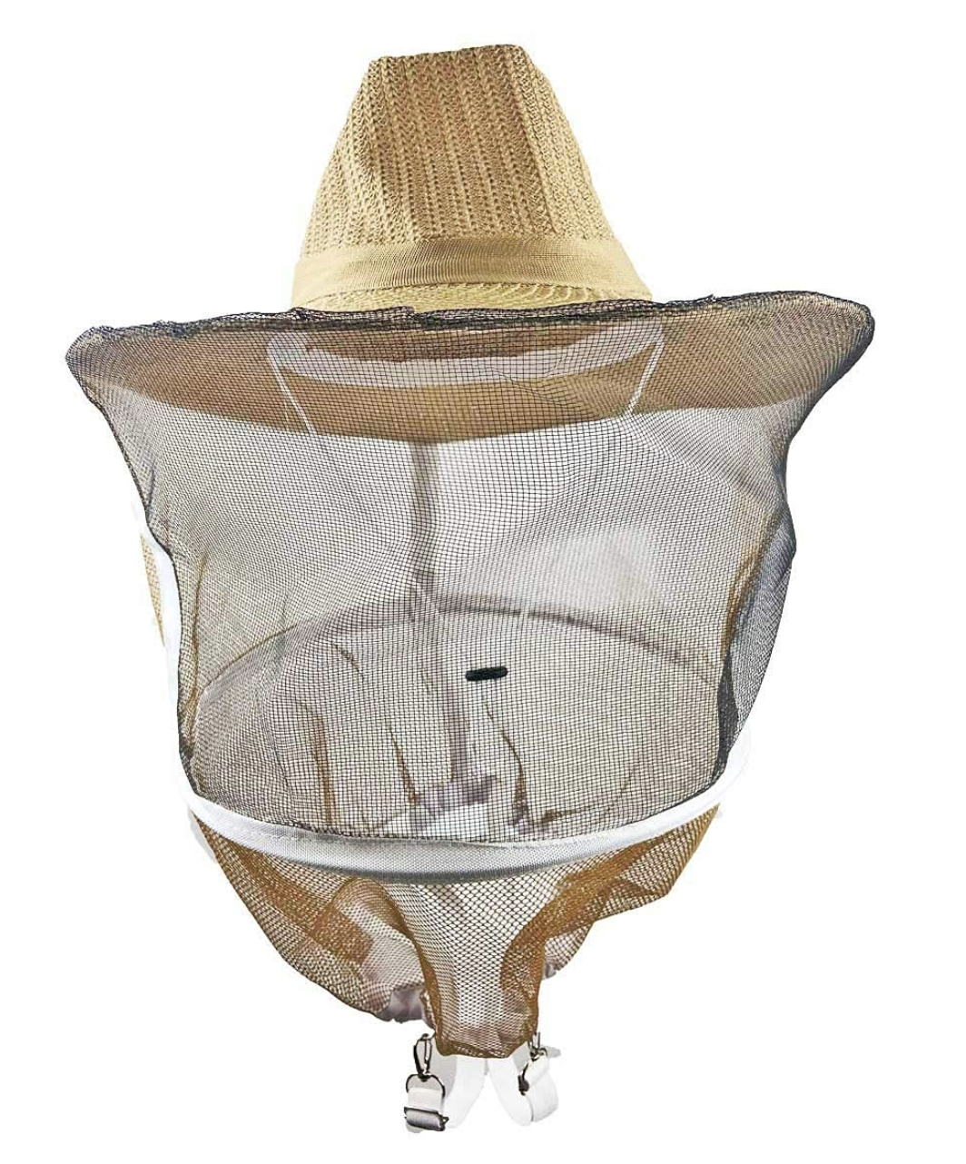 Beekeeper Veil for Beekeep Cowboy Hat Style