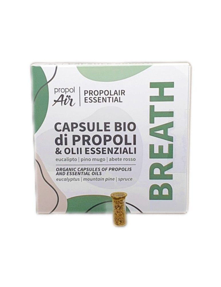 Apitherapy | PropolAir | Organic Propolis Refill Capsules - Breath - Propolis + Eucalyptus, Mountain Pine, &amp; Spruce
