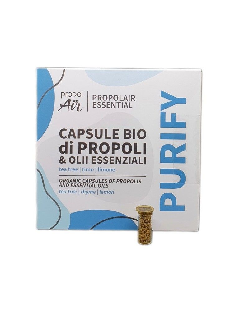 Apitherapy | PropolAir | Organic Propolis Refill Capsules - Purify - Propolis + Tea Tee, Thyme & Lemon