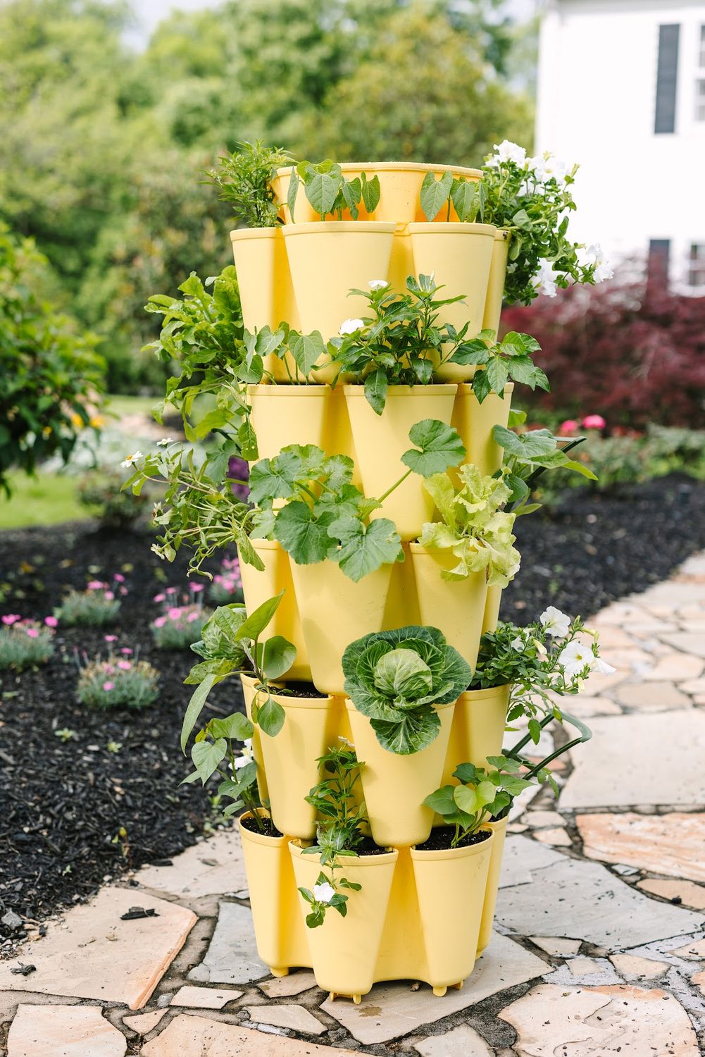 Greenstalk 5-tier Original Vertical Planter | Lemon