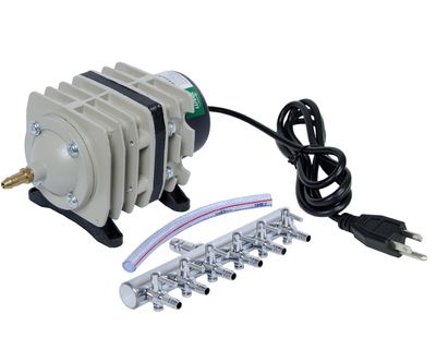 Aquaponics Basics | Active Aqua Commercial Air Pump, 6 Outlets, 20W, 45 L/min Aquaponics Basics | Active Aqua Commercial Air Pump, 6 Outlets, 20W, 45 L/min