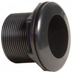 Aquaponics Basics | Bulkhead Fittings | Black | Flood and Drain Fittings, name: Bulkhead Fittings 3/4" FIPT x 1/2" Barb