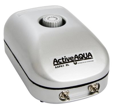 Aquaponics Basics | Active Aqua | Air Pump, 2 Outlets, 3W, 7.8L Aquaponics Basics | Active Aqua | Air Pump, 2 Outlets, 3W, 7.8L