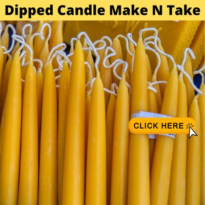 Event | Bee103 Products of the Hive™ Make-N-Take Workshop Series | Beeswax Candles | Dipped | September Event | Bee103 Products of the Hive™ Make-N-Take Workshop Series | Beeswax Candles | Dipped | September